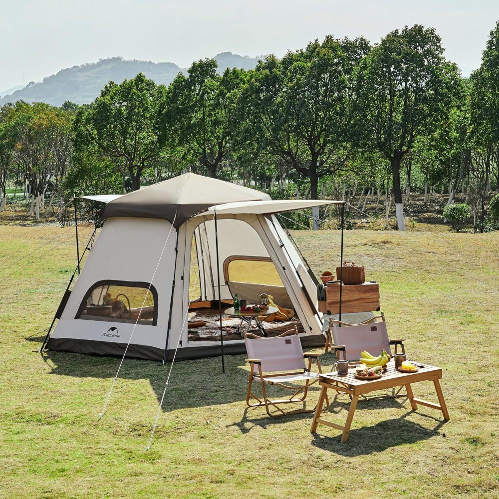 Naturehike Ango Camping Tent,3 Person 4 Person Instant Cabin Tent,Easy Setup Pop up Tents for Camping,3-4 People Family Camp Tent - Image 8