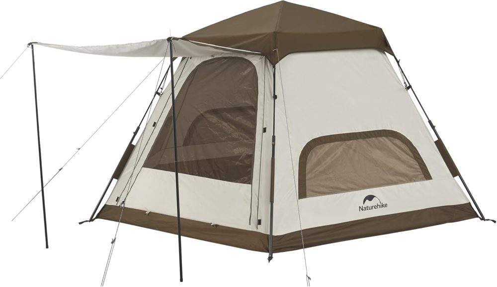 Naturehike Ango Camping Tent,3 Person 4 Person Instant Cabin Tent,Easy Setup Pop up Tents for Camping,3-4 People Family Camp Tent - Image 9